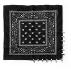 Paliacate Tradicional Multiusos Accesorio Unisex 55x55cm Negro Geométrico Unitalla