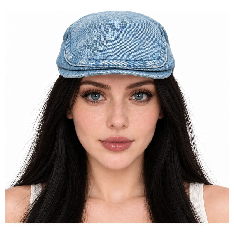 Boina Gorra Casual Retro Para Mujer Atemporal Mezclilla M Lisa
