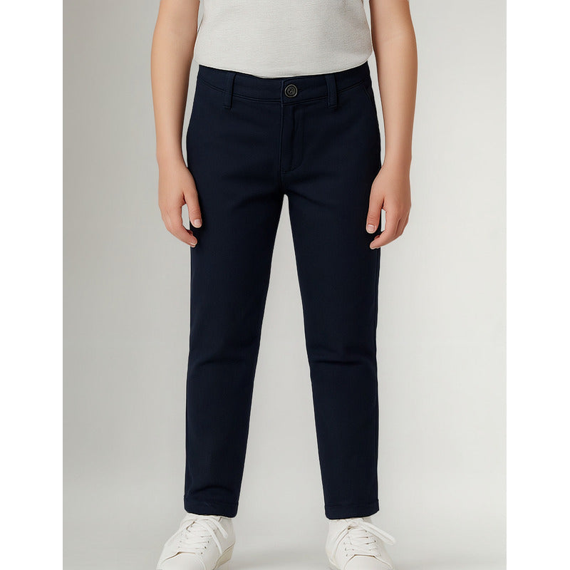 Pantalón Juvenil De Vestir Casual Mod.530 Marca Mayoral® Azul Marino Liso 8