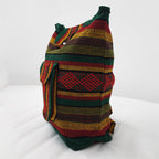 Mochila Artesanal Tejida Tipo Morral Con Bolsillo Frontal 10kg