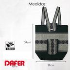 Mochila Artesanal Tejida Tipo Morral Con Bolsillo Frontal 10kg