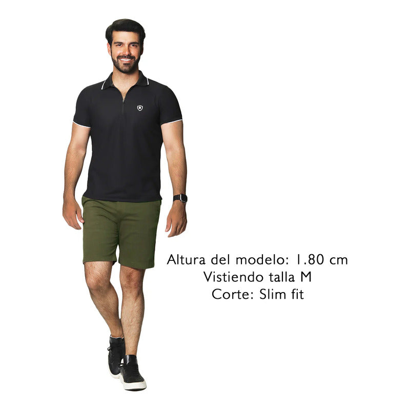 Playera Polo Para Hombre Mod. A41413 Marca Bobois®