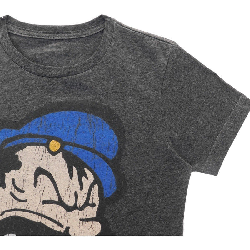 Playera Manga Corta Mod.cppm0396 Marca Lob® Gris Oscuro Brutus X1