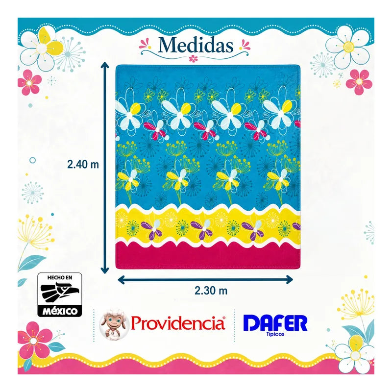 Edredón Jumbo De Borrega King Size 2.30mx2.40m Providencia® Mayra Multicolor