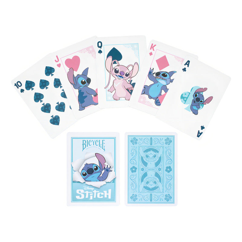 Cartas Disney Stitch Classic Luxury Playing Card Naipes Lilo Reverso Azul Idioma Ingles