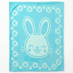 Cobertor Frazada Ligero Jacquard Cunero 90x110m Providencia® Conejin Agua