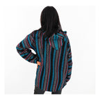 Suéter Poncho Canguro Artesanal Hoodie Acrilico Colores