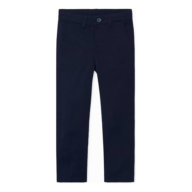 Pantalón Casual Para Niño Mod.512 Marca Mayoral® Azul Oscuro Liso 2