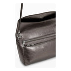 Bolso Para Mujer Mod. 25waxpaq/9225 Marca Desigual® Gris Metalizado Lisa Níquel