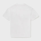 Playera Casual Cómoda Para Niño Mod.6082 Marca Mayoral® Blanco Soda 14 Años Lisa