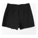 Falda Short Con Encaje Para Mujer 45-26 London Fashion® Negro Lisa G