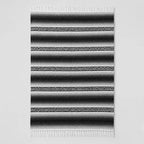 Falsa Artesanal 1.90m X 1.20m Cobija Multiusos Mexicana Geométrico 1 Kg Gris