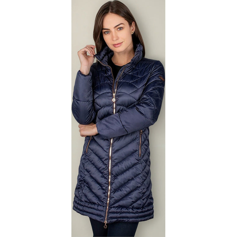 Chamarra Larga Capitonada Para Mujer Mod. Dw83 Greenlander®