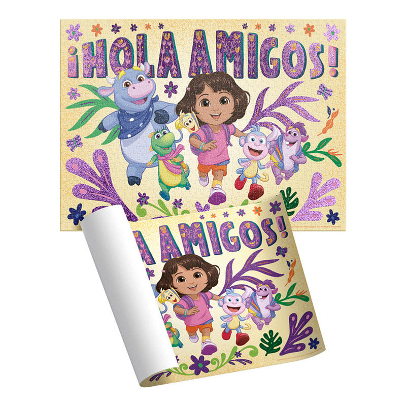 Rompecabezas Dora La Exploradora Infantil 60 Piezas Cilindro