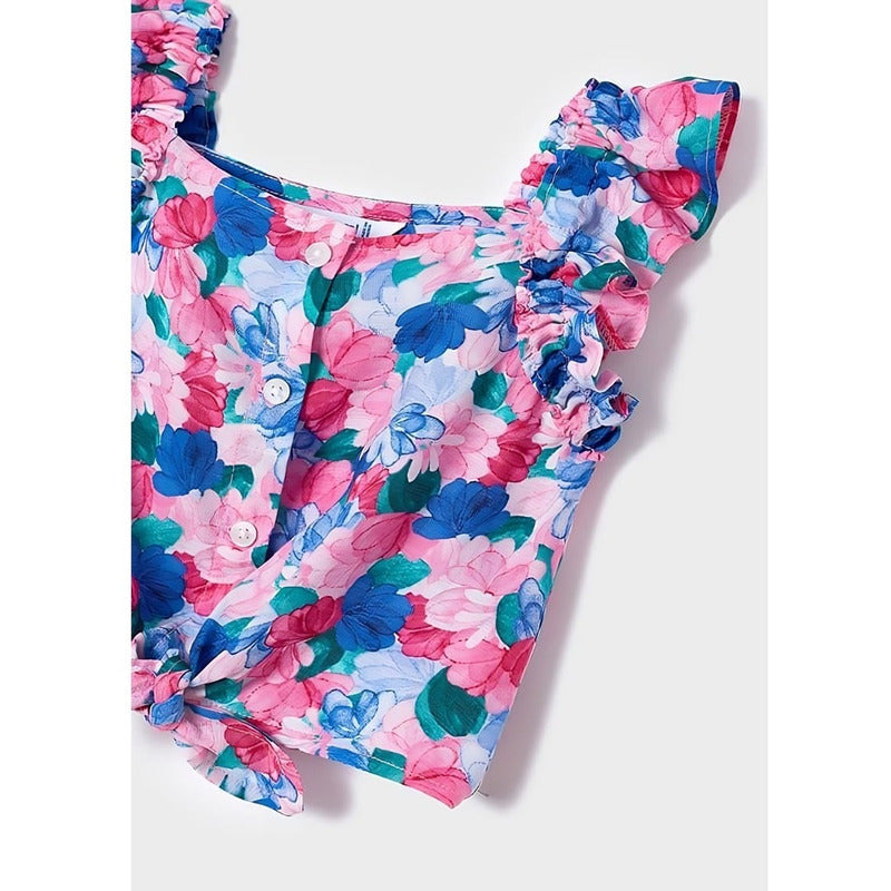 Blusa Floreada Para Niña Mod.3131 Marca Mayoral®