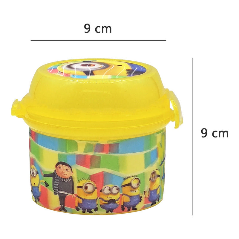 Topper Recipiente Para Comida Diseño Lenticular Niños