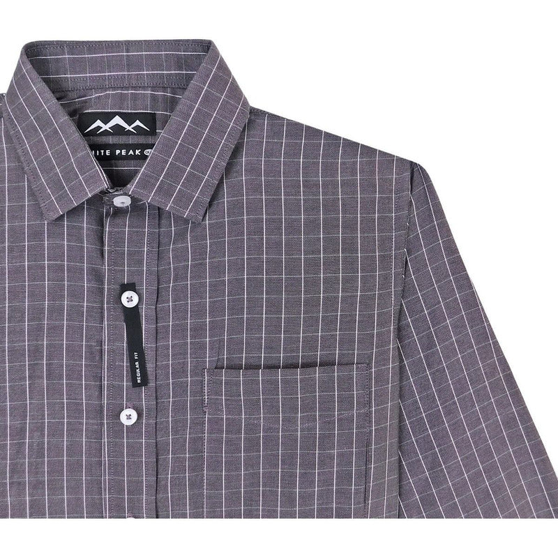 Camisa Regular Fit Cuadros Para Hombre Marca White Peak®