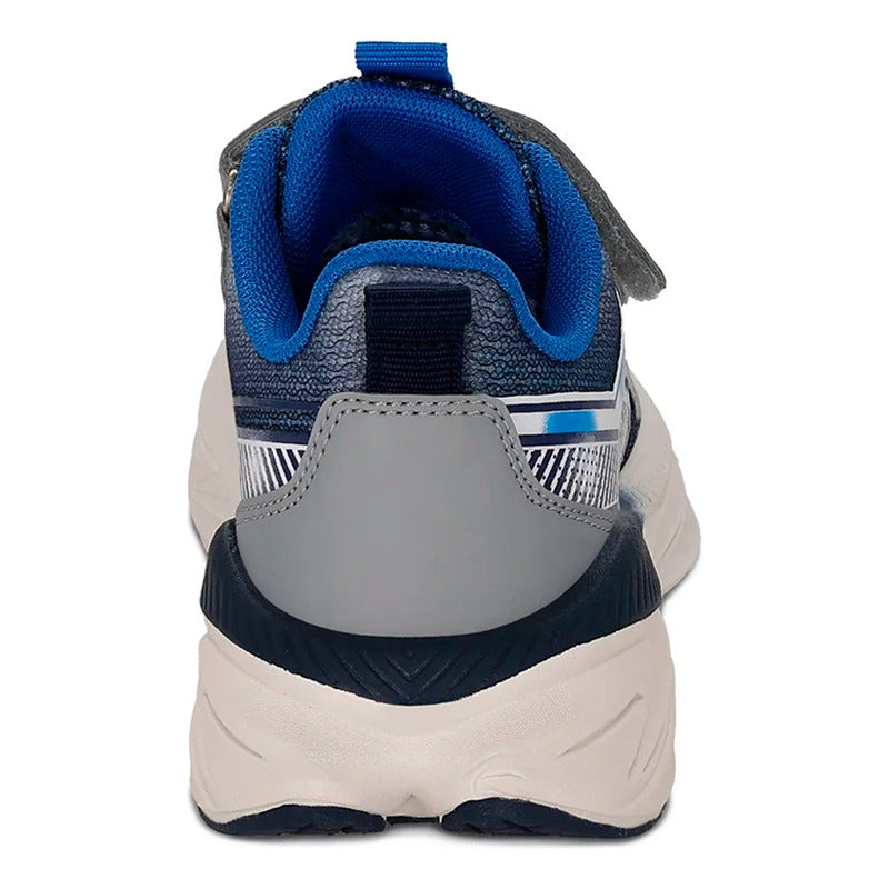 Tenis Deportivo Para Niño Mod.205600e Marca Coqueta Y Audaz® Azul Acero Lisa 23 Mx