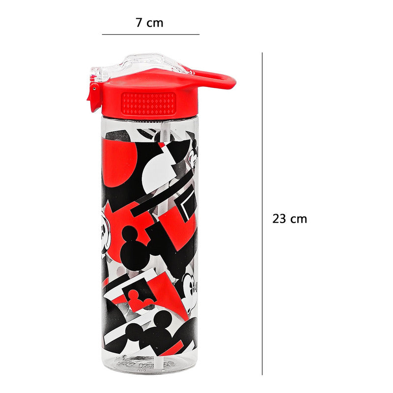 Botella De Agua Ligera Con Manija Para Niños Varios Diseños Mickey 1705-54