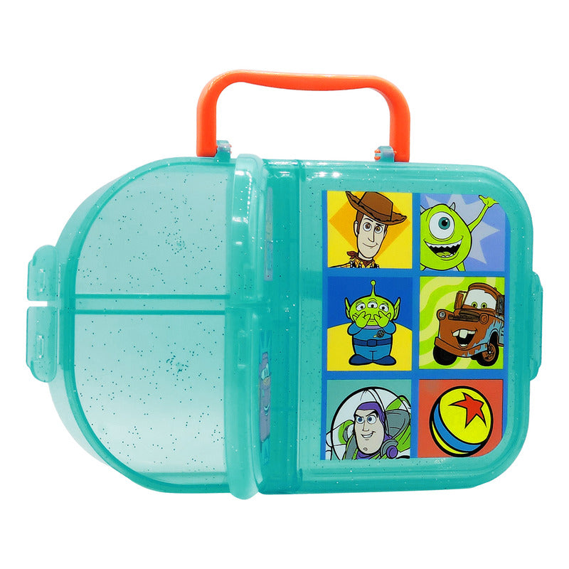 Lonchera Escolar Infantil 3 Divisiones Diseños Animados