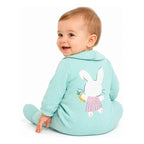 Mameluco Ligero Con Babero Para Bebé Mod.1711 Marca Mayoral® Agua 4-6 Meses Lisa