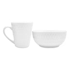 Vajilla De Porcelana 16pz Mod. Terrace Marca Gallery® Blanco Terrace