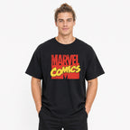 Playera Oversize Fit Hombre Marvel Comics Mascara De Latex® Negro Marvel Comics G Lisa