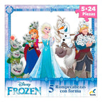 Rompecabezas Frozen 5x24 Jca-1959 Marca Novelty®