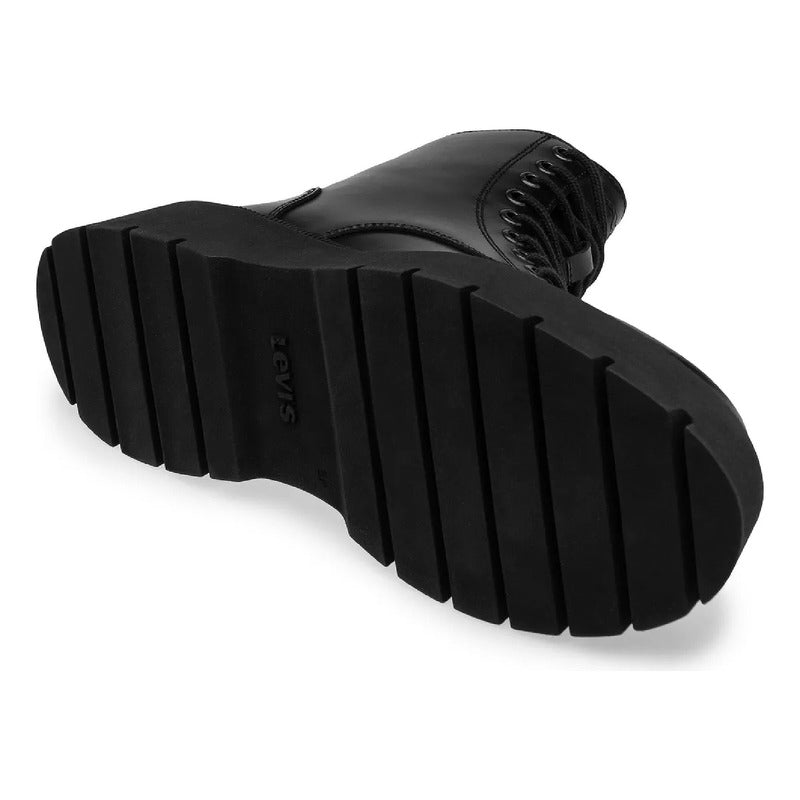 Bota Corta 5.5 Cm De Mujer Mod. L1124181 Marca Levi's ®
