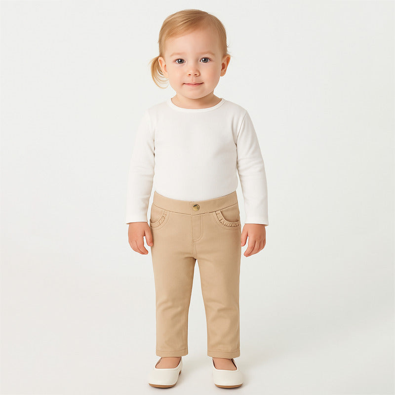 Pantalón Legging Para Niña Mod.560 Marca Mayoral® Topo Liso 12 Meses