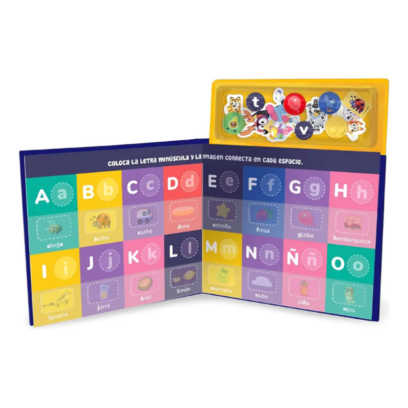 Mini Libro Letras Y Colores Magnético Bluey Marca Novelty®