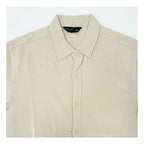 Camisa Lino Regular Fit Para Hombre Mod. Le2601 Roosevelt® Beige Lisa G