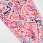 Mascada Ejecutiva De Satín Cuadrada Fina Para Mujer Multicolor Floral Abstracta Unitalla