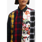 Camisa Larga Casual Para Mujer 22wwcw13/9019 Desigual® Multicolor Geométrico Xs