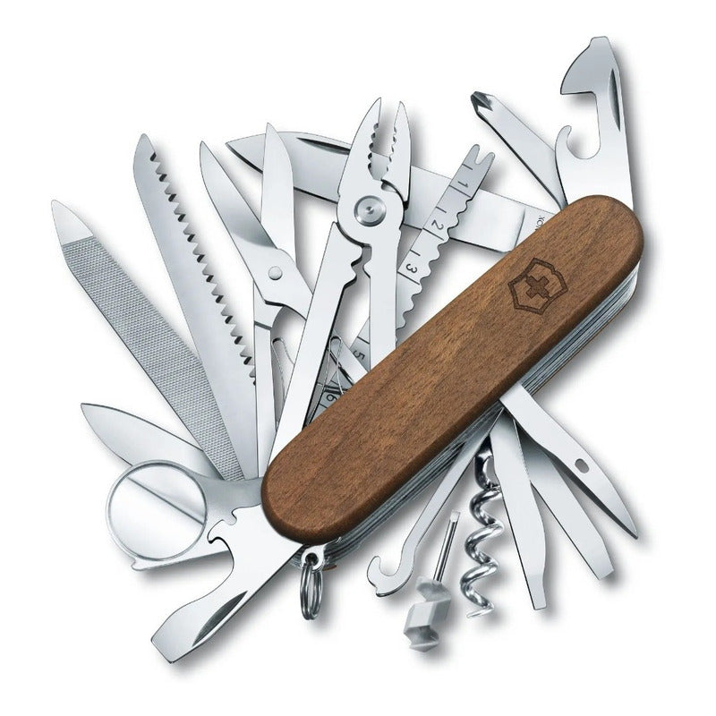 Navaja De Bolsillo 1.6791.63 Swiss Champ Wood Victorinox® Marrón
