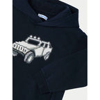 Sudadera Estampada Con Gorro Para Niño Mod.4451 Mayoral® 3 Años Azul Oscuro Pixel Truck