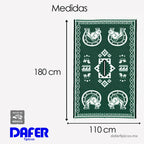 Jorongo Gaban Artesanal Mexicano Colores Verde Oscuro Herraduras Xg