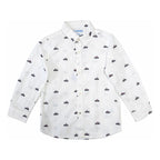 Camisa Estampada Para Niño Mod. 4121 Marca Mayoral® Blanco Carritos 3