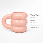 Taza Tarro De Porcelana En Forma De Donas 450ml Top Choice® Salmón Donas