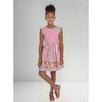 Vestido Cómodo Para Niña Mod.6984 Sandia Marca Mayoral® Sandia Rayas 16 Años