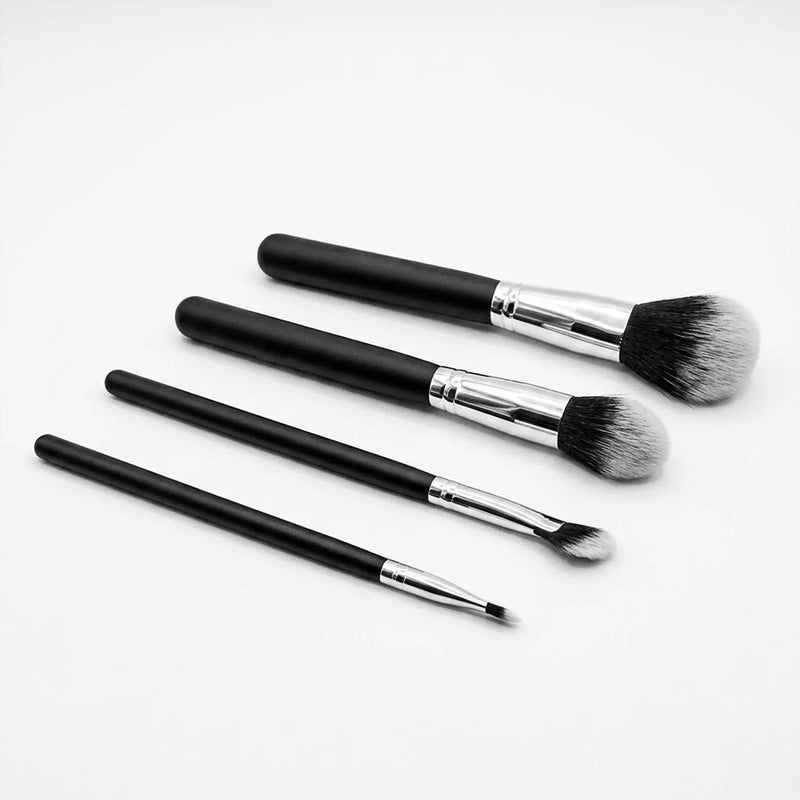 Set De Brochas 24pz Con Estuche Para Viaje True Makeup® Negro