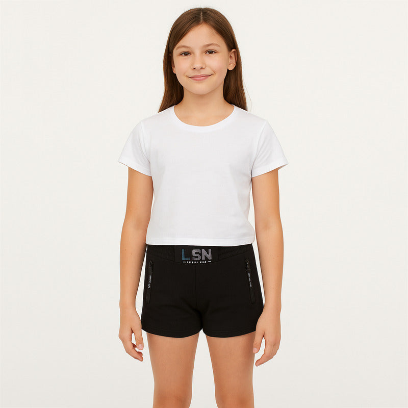 Short Ligero De Niña Mod.21g-6013al Marca Losan®