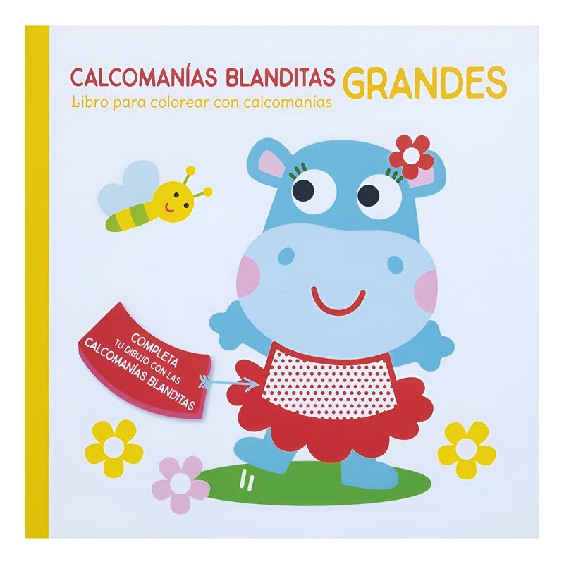Libro Para Colorear  Mod. Calcomanías Blanditas Marca Yoyo®