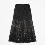 Falda De Encaje Con Forro Corto Integrado X63101 Bobois® Negro Encaje M