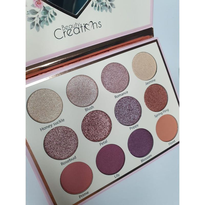 Eye Bloom -paleta De Sombras- De Beauty Creations Color De La Sombra Cálida