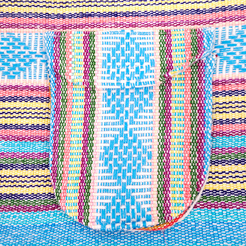 Mochila Artesanal Tejida Tipo Morral Con Bolsillo Frontal 10kg