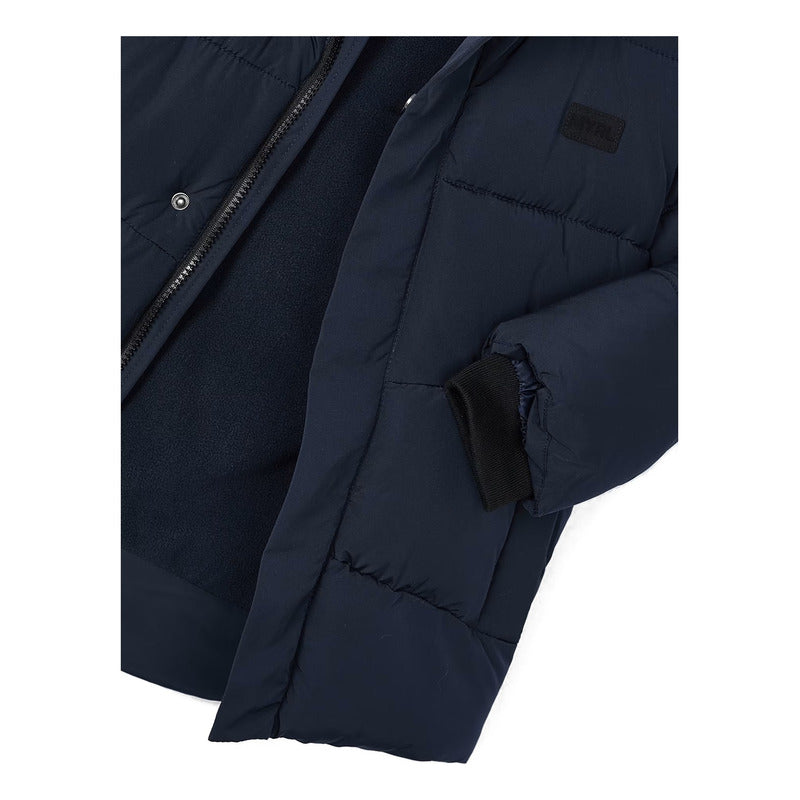 Chamarra Rompe Vientos Para Niño Mod.4469 Marca Mayoral® Azul Oscuro 4 Lisa