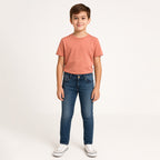 Pantalón Vaquero Para Niño Mod.6589 Marca Mayoral® Azul Acero Liso 14