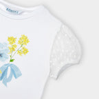 Blusa De Niña Con Estampado Flores Mod.3001 Marca Mayoral®