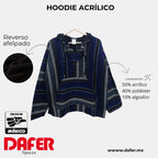 Suéter Poncho Canguro Artesanal Hoodie Acrilico Colores